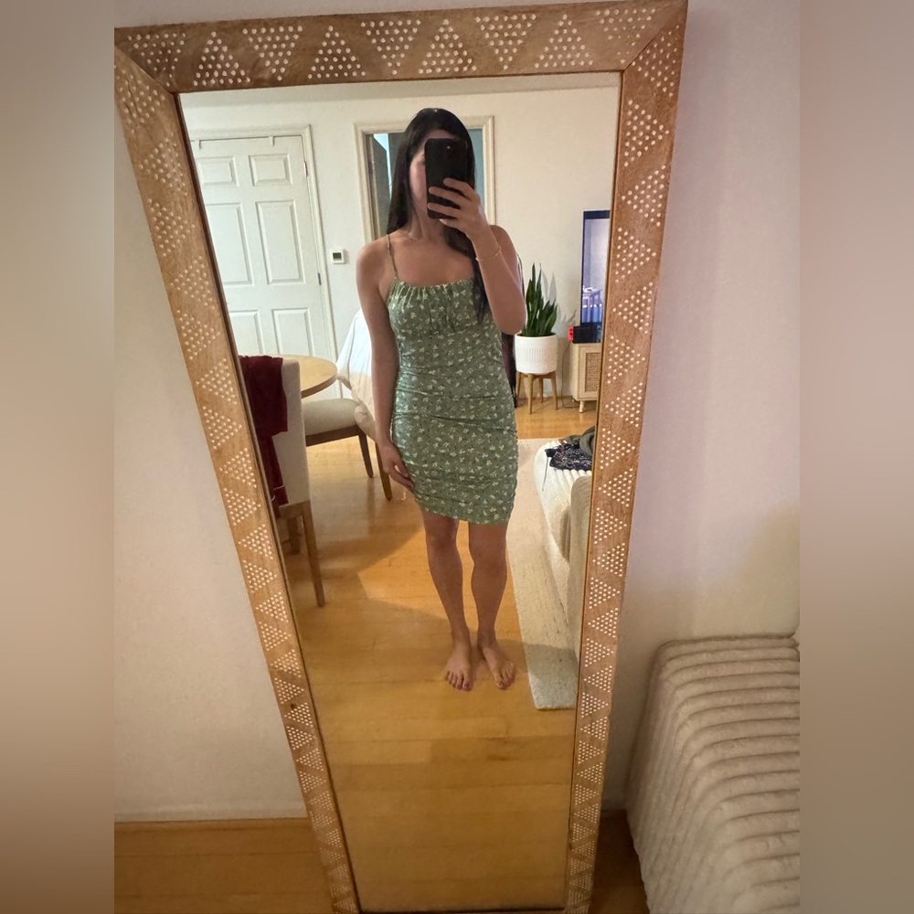 Green Floral Dress